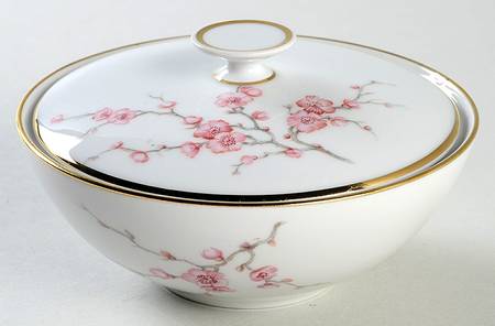 Almond Blossom Sugar Bowl & Lid