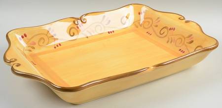 Italian Villa 17" Rectangular Baker