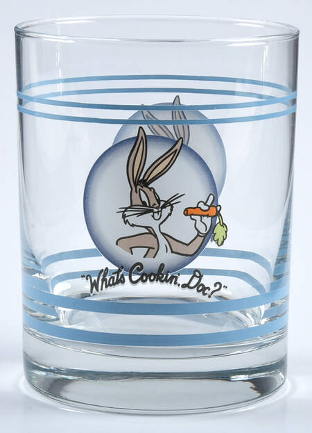 Fiesta Looney Tunes Blue 12 Oz Glassware Old Fashioned