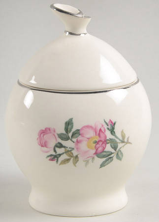 Wild Rose (Aladdin) Sugar Bowl & Lid