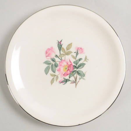 Wild Rose (Aladdin) Bread & Butter Plate