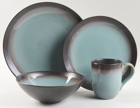 Thira Teal 4 Piece Place Setting