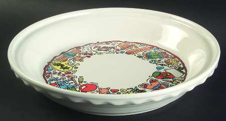 Holiday Fiesta 10" Pie Baking Plate