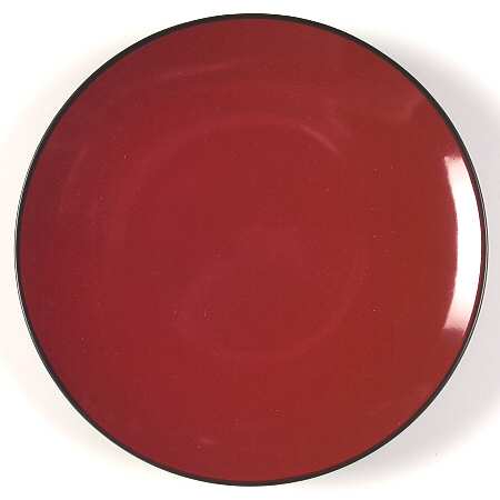 Worldview Red Black Salad/Dessert Plate