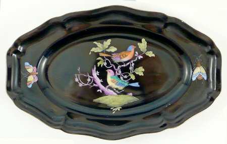 Rothschild Bird (Black Background) Tray for Mini Tureen