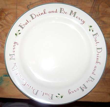 Holly Rim Soup Bowl