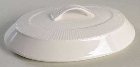 White Lid for 1 Quart Oval Casserole