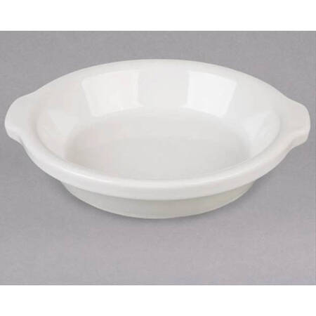 White 8" Shirred Egg Dish