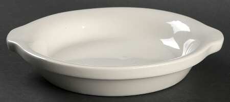 White 6" Shirred Egg Dish