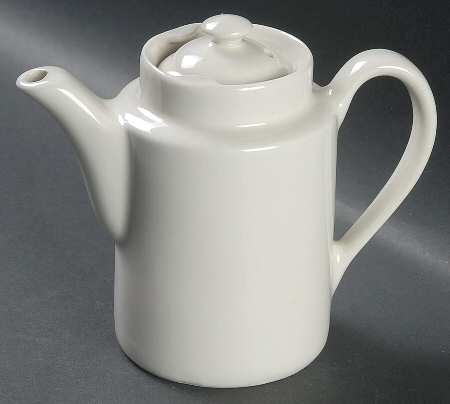 White 1 to 2 Cup Mini Washington Coffee Pot & Lid