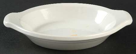 White 7" Shirred Egg Dish
