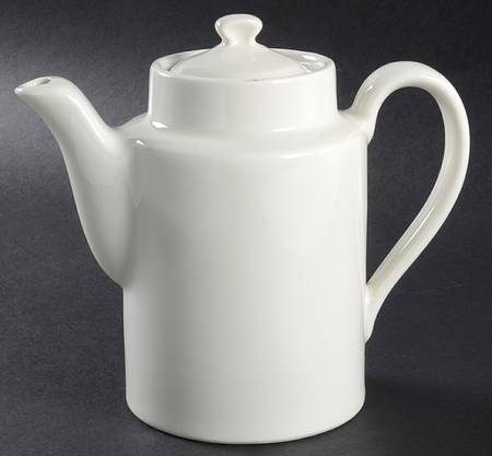 White Mini Coffee Pot & Lid