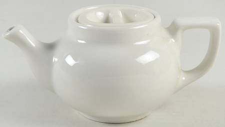 White Boston Individual Teapot & Lid