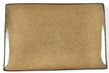 Rave Taupe Square 16" Rectangular Serving Platter