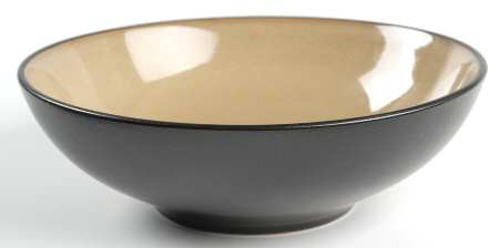Rave Taupe Square 9" Round Vegetable Bowl