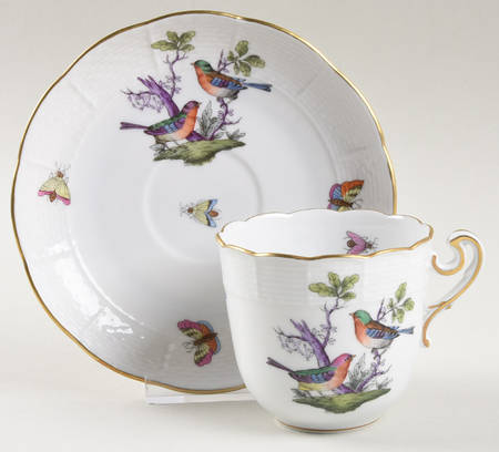 Rothschild Bird (Pastel Colors) Chocolate Cup & Saucer Set