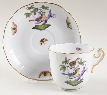 Rothschild Bird (Pastel Colors) Chocolate Cup & Saucer Set