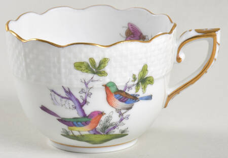 Rothschild Bird (Pastel Colors) Flat Demitasse Cup