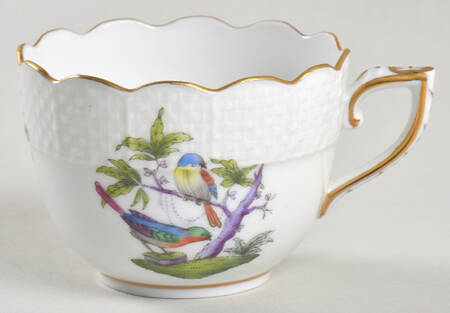 Rothschild Bird (Pastel Colors) Flat Demitasse Cup