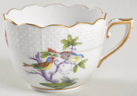Rothschild Bird (Pastel Colors) Flat Demitasse Cup