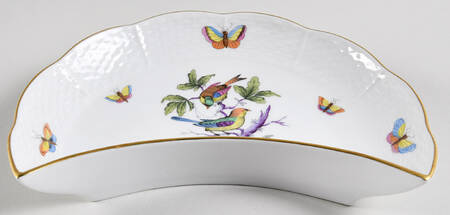 Rothschild Bird (Pastel Colors) Crescent Salad Plate