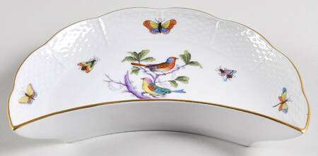Rothschild Bird (Pastel Colors) Crescent Salad Plate
