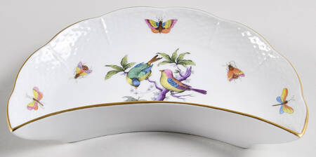 Rothschild Bird (Pastel Colors) Crescent Salad Plate
