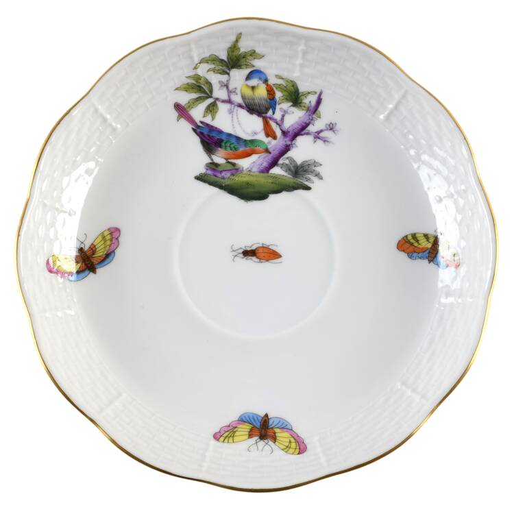 Rothschild Bird (Pastel Colors) Saucer for Flat Cup