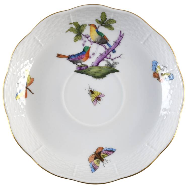 Rothschild Bird (Pastel Colors) Saucer for Flat Cup