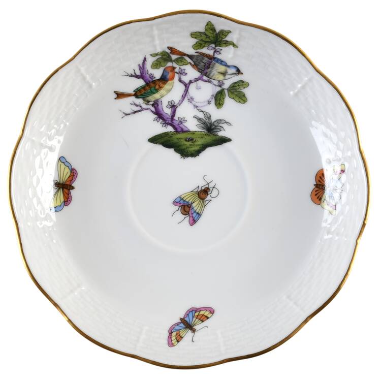 Rothschild Bird (Pastel Colors) Saucer for Flat Cup