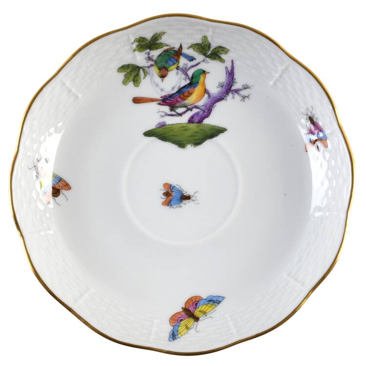 Rothschild Bird (Pastel Colors) Saucer for Flat Cup