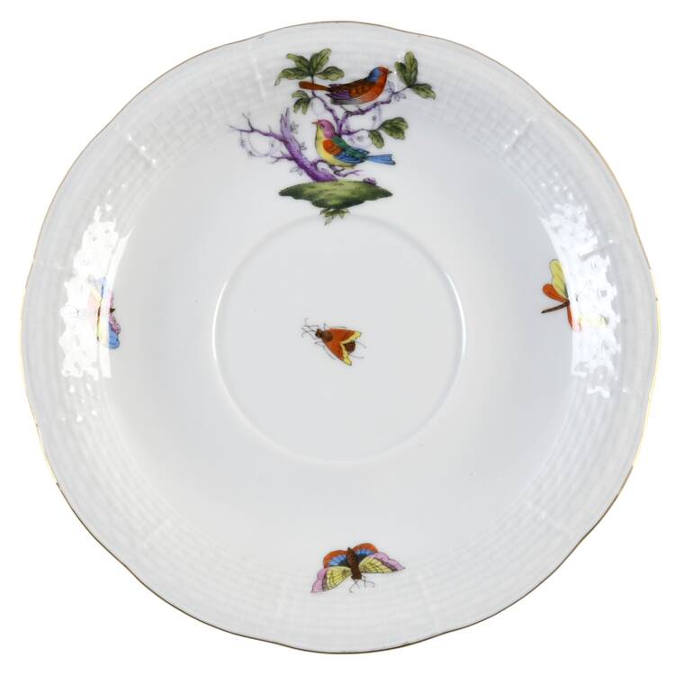 Rothschild Bird (Pastel Colors) Saucer for Footed Cream Soup Bowl