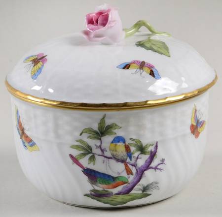 Rothschild Bird (Pastel Colors) Sugar Bowl & Lid