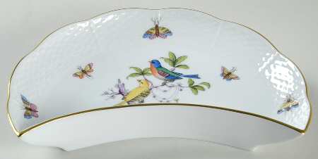 Rothschild Bird (Pastel Colors) Crescent Salad Plate