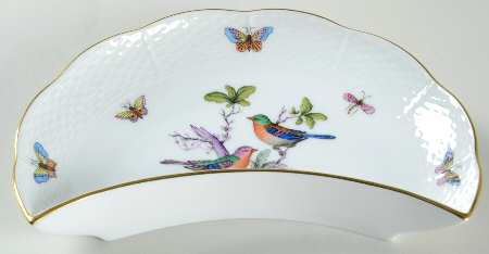 Rothschild Bird (Pastel Colors) Crescent Salad Plate