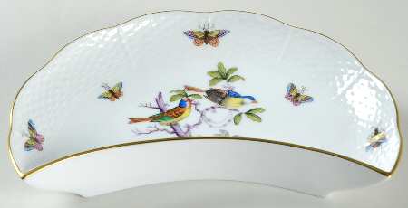 Rothschild Bird (Pastel Colors) Crescent Salad Plate