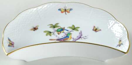 Rothschild Bird (Pastel Colors) Crescent Salad Plate