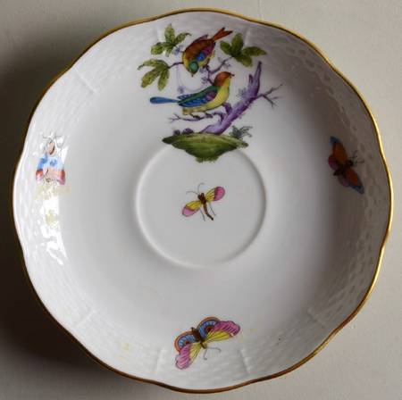 Rothschild Bird (Pastel Colors) Saucer for Flat Cup
