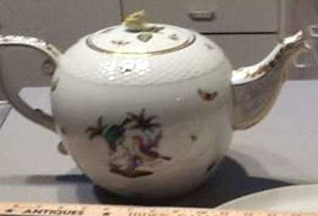 Rothschild Bird (Pastel Colors) Teapot & Lid