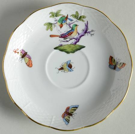 Rothschild Bird (Pastel Colors) Saucer for Flat Cup