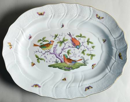 Rothschild Bird (Pastel Colors) 16" Oval Serving Platter