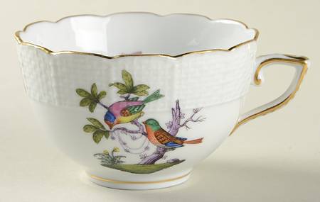 Rothschild Bird (Pastel Colors) Flat Demitasse Cup