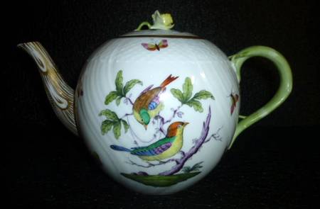 Rothschild Bird (Pastel Colors) Teapot & Lid