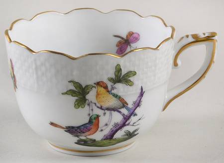 Rothschild Bird (Pastel Colors) Flat Demitasse Cup