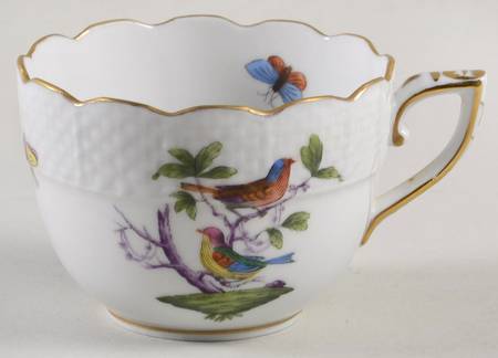 Rothschild Bird (Pastel Colors) Flat Demitasse Cup