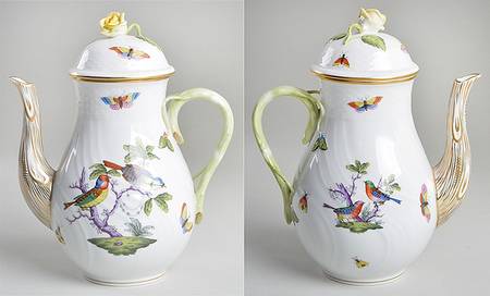 Rothschild Bird (Pastel Colors) Coffee Pot & Lid