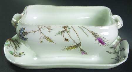 H3460 Sauce Boat with Attached Underplate No Lid by Haviland