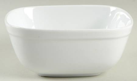 Canopy White (Square) Soup/Cereal Bowl