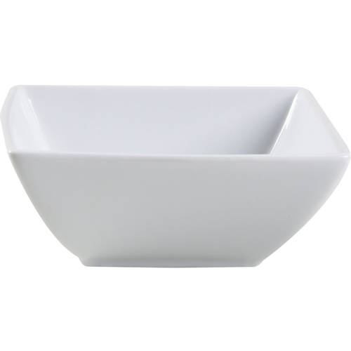 Canopy White (Square) Fruit/Dessert (Sauce) Bowl