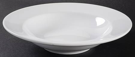 Canopy White (Round) Large Rim Soup Bowl